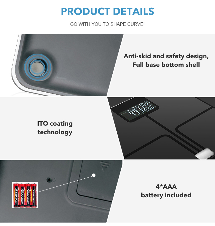OEM/ODM Wholesale Modern Lcd Display Connection Body Fat Analysis Smart Healthy Body Fat Digital Scale