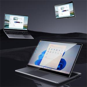 Pantalla táctil para portátil multiformato de 15,6 pulgadas con teclados retroiluminados y desbloqueo de huellas dactilares CPU N195 RAM portátil para el hogar y el estudiante - Product Image 5