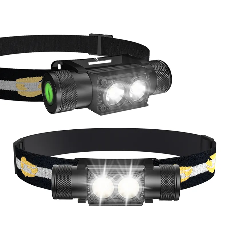 옥외 USB 재충전용 LED Headlamp 작동 ridding를 위한 다기능 자전거 Headlamp 빛