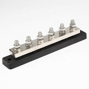 Factory Wholesale Durable 6 Way Battery Terminal Screws Bus Bar Single-Row Boat <strong>BusBar</strong> with Cover Bar Power Distribution Block - Product Image 3