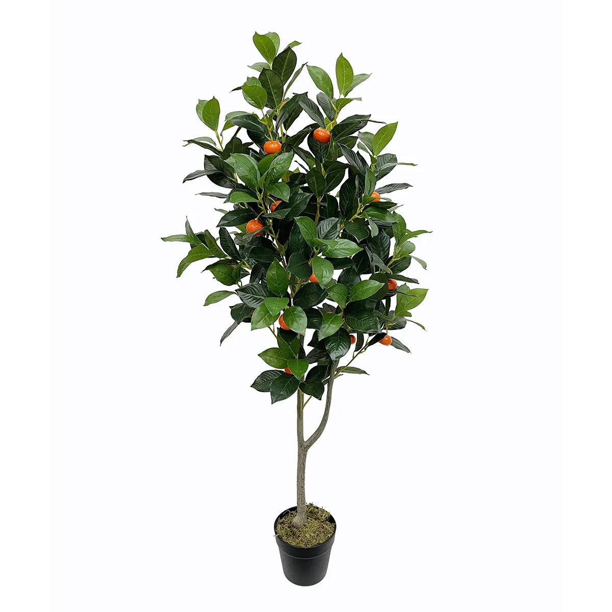 Bonsái artificial para decoración del hogar, Árbol frutal de imitación, plantas artificiales, naranja