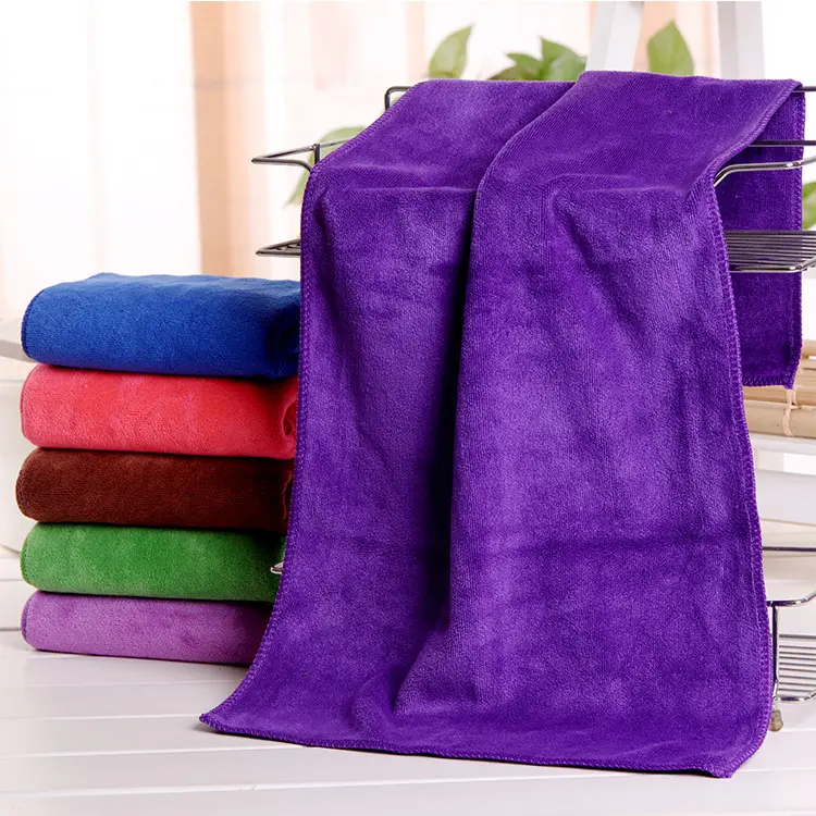 الصين مصنع بالجملة مخصصة منشفة وجهة من الألياف الصغيرة لحمة الحياكة منشفة للوجه ، الشعر ، صالون و فندق. 35x75cm