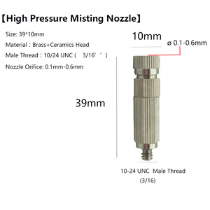 3L/min <strong>Fog</strong> Machine Pressure Mist <strong>Maker</strong> Mist Pump Outdoor Mist Water Cooling <strong>System</strong> with 50m Tube 40 Nozzles - Product Image 6