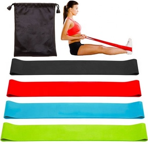 Custom Impresso Tpe Logo Loops Bandas Resistência Yoga Gym Fitness Equipment Power Leg Exercício Resistência Bandas Set