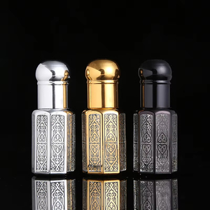 ガラスクリスタルエッセンシャルオイルボトルアタルオイルボトル3ml 6ml 9ml 12ml香水容器ボトルガラスドロップスティック/ローラーボール付き - Product Image 3