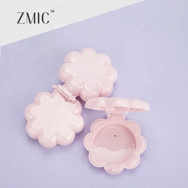 Custom Professional Mini Pink Flower Blush Highlighter Palette Private Label Eyeshadow Powder Cream Blush Palette