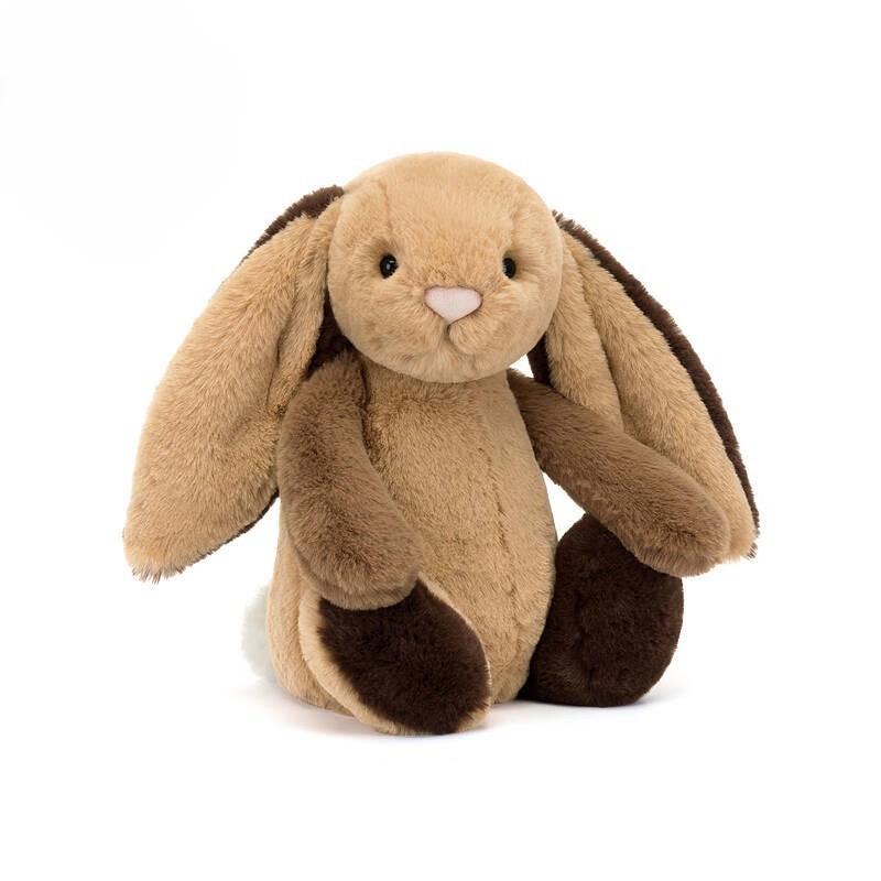 Patchwork brown bunny-31cm-tall version-three-label dust bag