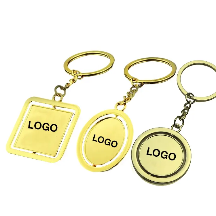 Пустая металлическая цепочка для ключей от поставщика, персонализированные брелки для ключей с логотипом под заказ, подарки для студентов