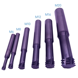เครื่องกัดเกลียวคาร์ไบด์แบบสามแถว M16 M14 M10 M8 M6 M20 M12 - Product Image 1