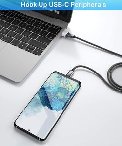 USB C母到USB公适配器2.0 3.0类型电源充电器电缆连接器