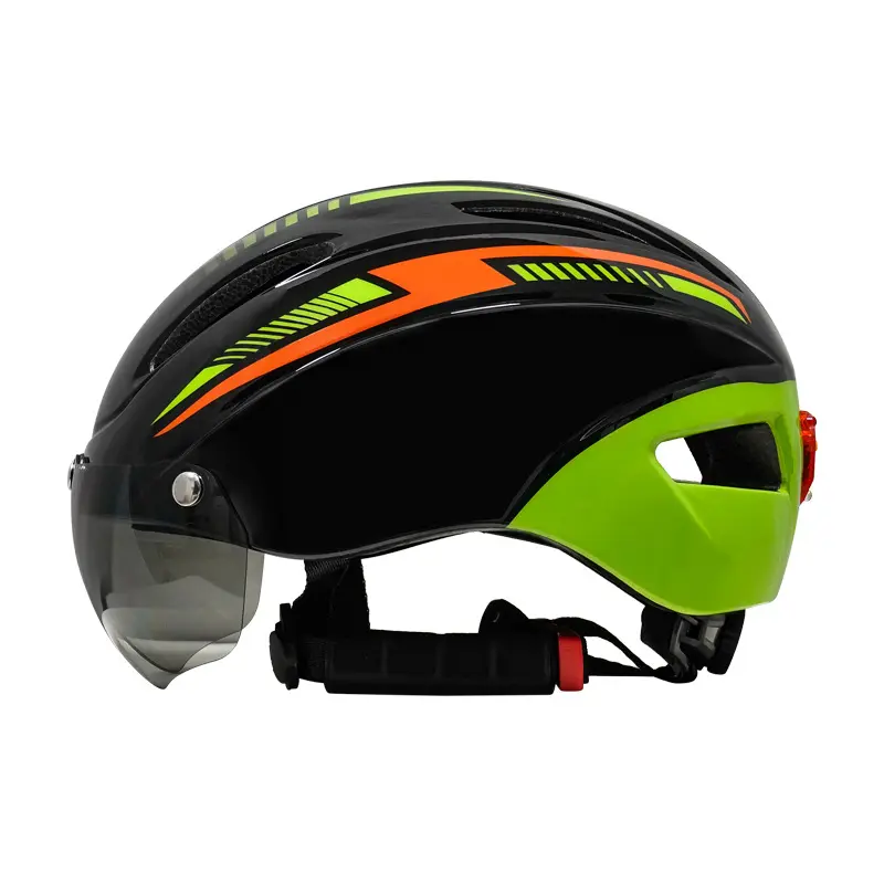 Windshield cycling helmet mountain bike helmet with tail lights roller skating helmet for riders