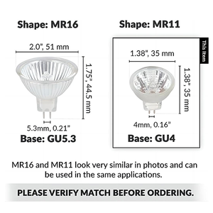 MR11ハロゲン電球50W12V耐久性220VGU5.3高出力ハロゲン電球2ピンGU4ベース景観照明に適しています。 - Product Image 5