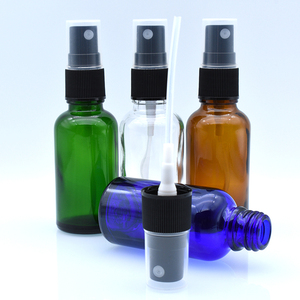 カスタム5ml 10ml 15ml 20ml 30ml 50ml 100mlクリアブルーアンバーシリンダー100mlクリアスプレーガラス香水瓶ブラックスプレーリッド付き - Product Image 2