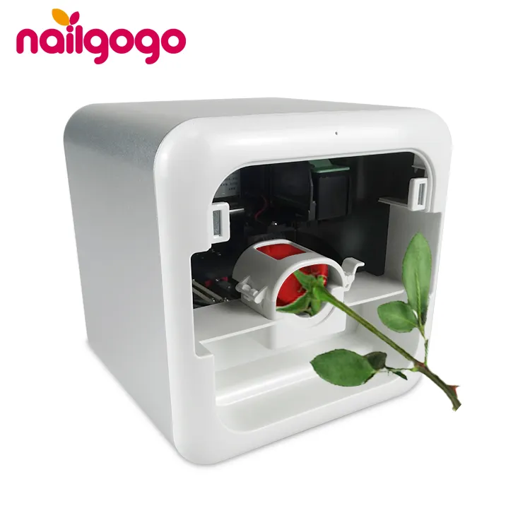 Nailgogo Beautiful Latest Flower Smart Mini Flower Printer Digital Speaking Rose Printer