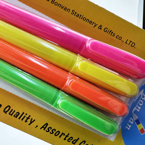 新产品彩色荧光笔水基荧光笔学生马克马卡龙彩色荧光笔 - Product Image 2
