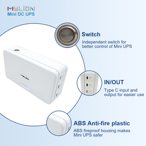 Mini UPS tipo C de 65W para el hogar y la computadora Entrada/salida monofásica Respaldo de energía confiable para aplicaciones de telecomunicaciones e IoT - Product Image 4