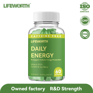 ראוי לציון אנרגיה יומי ויטמין b12, coq10, goji berry gummy chewable קפאין בחינם - Product Image 2