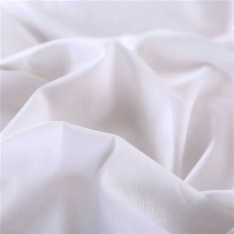 Lençóis brancos de algodão para hotel, conjunto de lençóis de algodão puro, lençóis brancos despojados de 200 cc