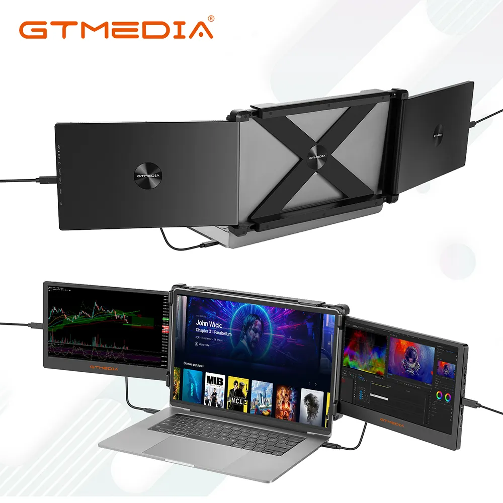 GTMEDIA MATE X bu taşınabilir çift ekran monitör 11.6 inç IPS FHD ekran 1920*1080 çözünürlük ince resim kalitesi gerçek benimser