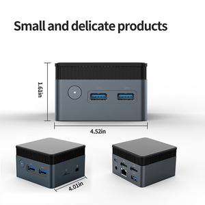 Nueva llegada 3 pulgadas Mini PC Inter N100 12th CPU 1/30 tamaño de una computadora de escritorio 12GB + 1TB mini computadora - Product Image 3