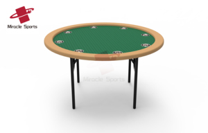Phong cách hiện đại Vòng gấp Poker bảng với cup chủ màu xanh lá cây bố trí cho Poker Canh Bạc - Product Image 5