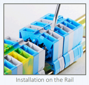 FJ3 Series Mini <strong>Spring</strong> Type <strong>Terminal</strong> <strong>Block</strong> - Mini DIN Rail Mount 2.5mm&sup2; Space-Saving Design FJ3-2.5 - Product Image 3