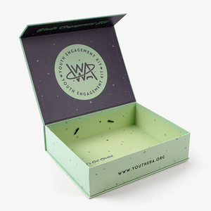 Cajas de embalaje de regalo de lujo con ventana de exhibición Mango de plástico LOGOTIPO personalizado Impreso Caja de cartón abatible magnética - Product Image 6