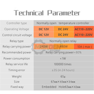 Interruptor de retardo de tiempo programable, módulo de Control de temporizador abierto T2310, DC 12V 24V AC 110V 220V, 0-999 s/min/hora - Product Image 6