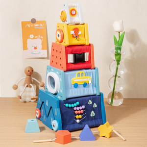 Wooden Fun Enlightenment <strong>Logical</strong> Thinking Training Size Cognitive Space Concept Learning Tower