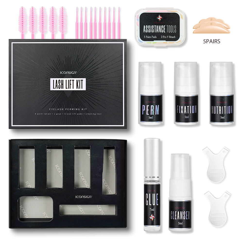 Kit 7 2in1 lash et lifting des sourcils-bouteille de pompe