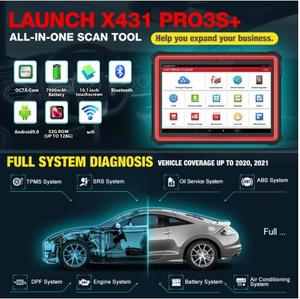Bi-Directional Scan Tool LAUNCH X431 PRO3 S+ Full <strong>System</strong> Diagnose Tool + Guided Functions+ Online Coding (Offline <strong>Programming</strong>) - Product Image 5
