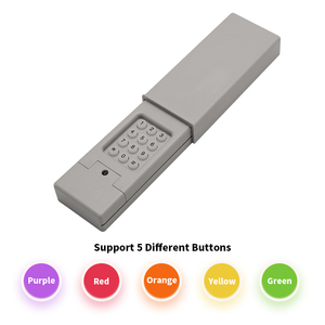 Garage Door Keypad for <strong>Keyless</strong> <strong>Entry</strong> 2-Channel for Green Orange Red Purple Yellow <strong>Learn</strong> Button or Dip Switch - Product Image 2