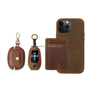 Grs Crazy Horse Leather <strong>Cusum</strong> Earbuds Headphone case Cover for case airpod