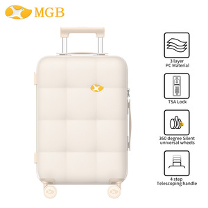 Mgob Hot Cứng 20 Inch Thời Trang Mang Theo Trên Vali Quyến Rũ Vali 3 Pcs PC Tsa Khóa Cabin Túi Mang Theo Trên Xe Đẩy Hành Lý Thiết Lập - Product Image 2