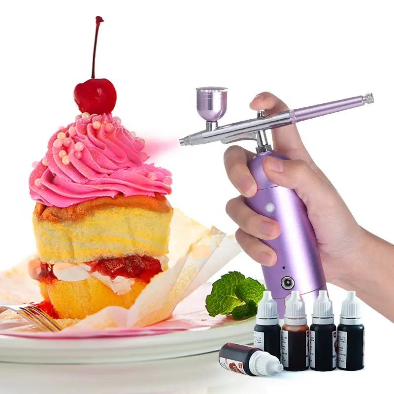 Suministros de decoración de pasteles herramientas DIY Hornear Pastel Aerógrafo Colorear