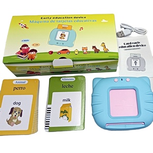 Early Education Plug-in-Karte Sprach lernmaschine Zweisprachige Karte Flash-Karte für Kinder Batterie Unisex Animal ABS Musical - Product Image 1