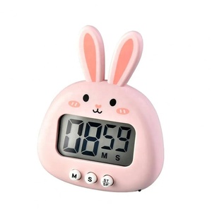 Timer da cucina Timer di allarme grande schermo tempismo preciso cartone animato coniglio manuale promemoria orologio fornitura casa bunny timer - Product Image 4