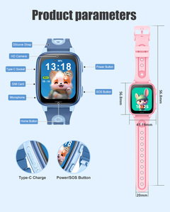 Wonlex นาฬิกาอัจฉริยะหน้าจอเล็ก2025ถูกกว่า CT23โทรได้สองทาง2G 4G เครือข่าย Type C 2024อัจฉริยะ - Product Image 4