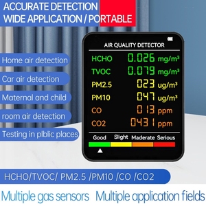 Monitor OLED de calidad del aire para interiores, Detector PM2.5/PM10, Control de aplicación Android, fuente de energía eléctrica para coche doméstico - Product Image 6