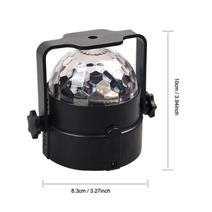 ลูกบอลคริสตัลหลากสีไฟกลางคืน LED ลูกบอลวิเศษขนาดเล็กควบคุมด้วยเสียงด้วยรีโมทคอนโทรล - Product Image 3
