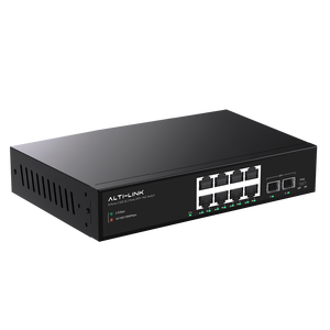 8-Port 2.5G Base-<strong>T</strong> 10G SFP+ Unmanaged Network Switch with POE On/Off Functions <strong>Ethernet</strong> Desktop Enclosure in Stock Rack Mount - Product Image 1
