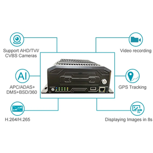 4/8 Channel MDVR School Bus Car CCTV Video Recorder DVR with around View ADAS DMS BSD 4G Wifi Backup Reverse <strong>Camera</strong> - Product Image 2
