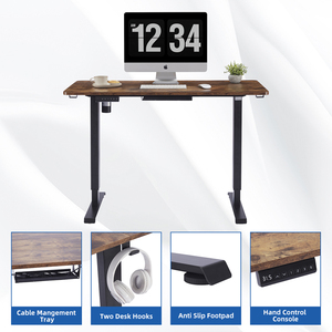 Escritorio eléctrico con soporte para ordenador, mesa ergonómica de oficina, escritorio motorizado de altura ajustable, mesa de pie para estudio de oficina en casa - Product Image 5