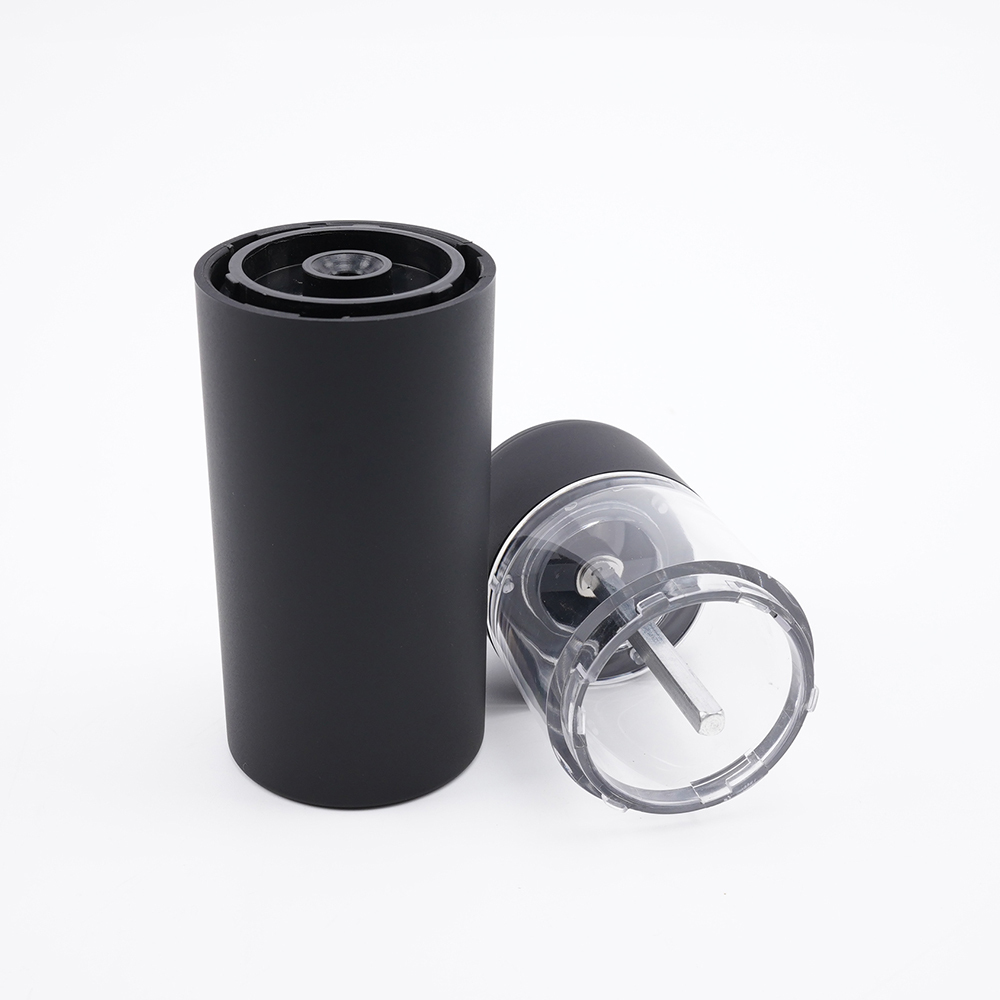 electric gravity pepper grinder salt mill with white adjuster