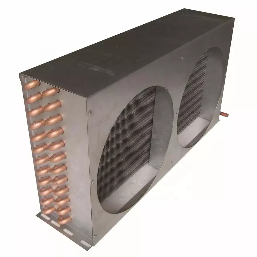 Evaporador condensador de troca de calor para equipamentos de refrigeração