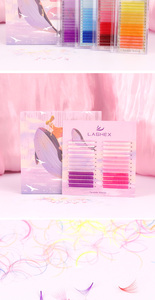 New Matte Black Volume <strong>Lash</strong> Extensions Glitter Color <strong>Lashes</strong> for Eye Makeup with Beautiful <strong>Lash</strong> Box for Professional - Product Image 4
