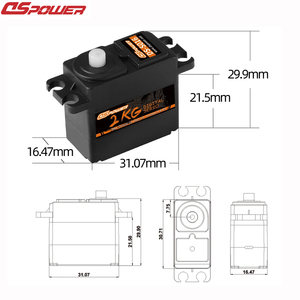 DSPOWER 2KG dijital çekirdek Servo Motor su geçirmez servolar için 1/16 1/14 RC araba Feiyue FY-01 FY-02 FY-03 paletli helikopter uçak - Product Image 4