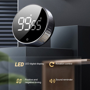 カウントダウンタイマーホームキッチンベッドルーム多機能磁気電子タイマーデジタルLEDカウントダウンタイマー