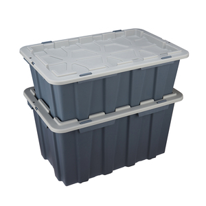 Ağır serisi plastik alışveriş çantası kutu 60L kapaklı İstistackable plastik depolama kabı - Product Image 5