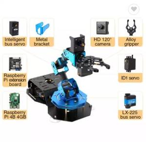 Hiwonder ArmPi FPV AI görüş ROS robotik kol açık kaynak Python programlama Robot kiti Powered by ahududu Pi 4B